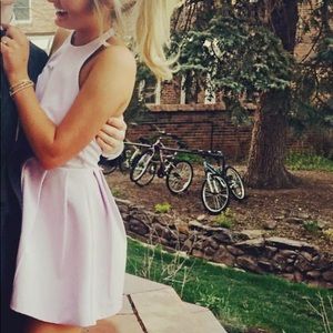 Keepsake light purple backless dress